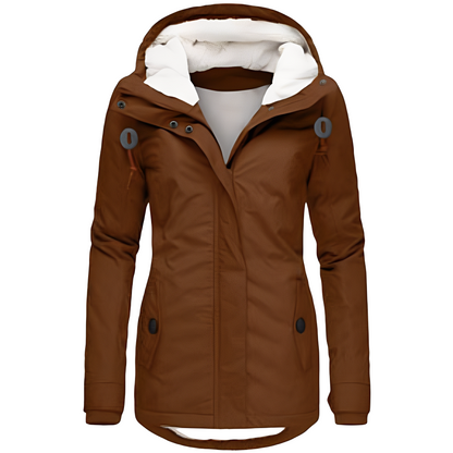 Valary - Damen-Kapuzensamtjacke, wasserdicht