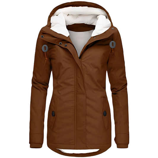 Valary - Damen-Kapuzensamtjacke, wasserdicht