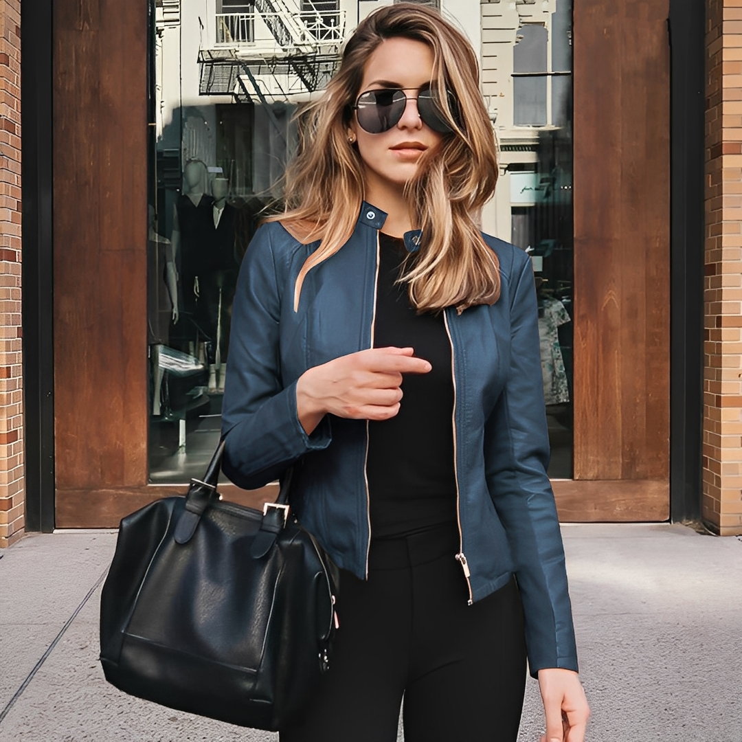 Lysiane - Elegante Winterlederjacke für Frauen