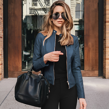 Lysiane - Elegante Winterlederjacke für Frauen