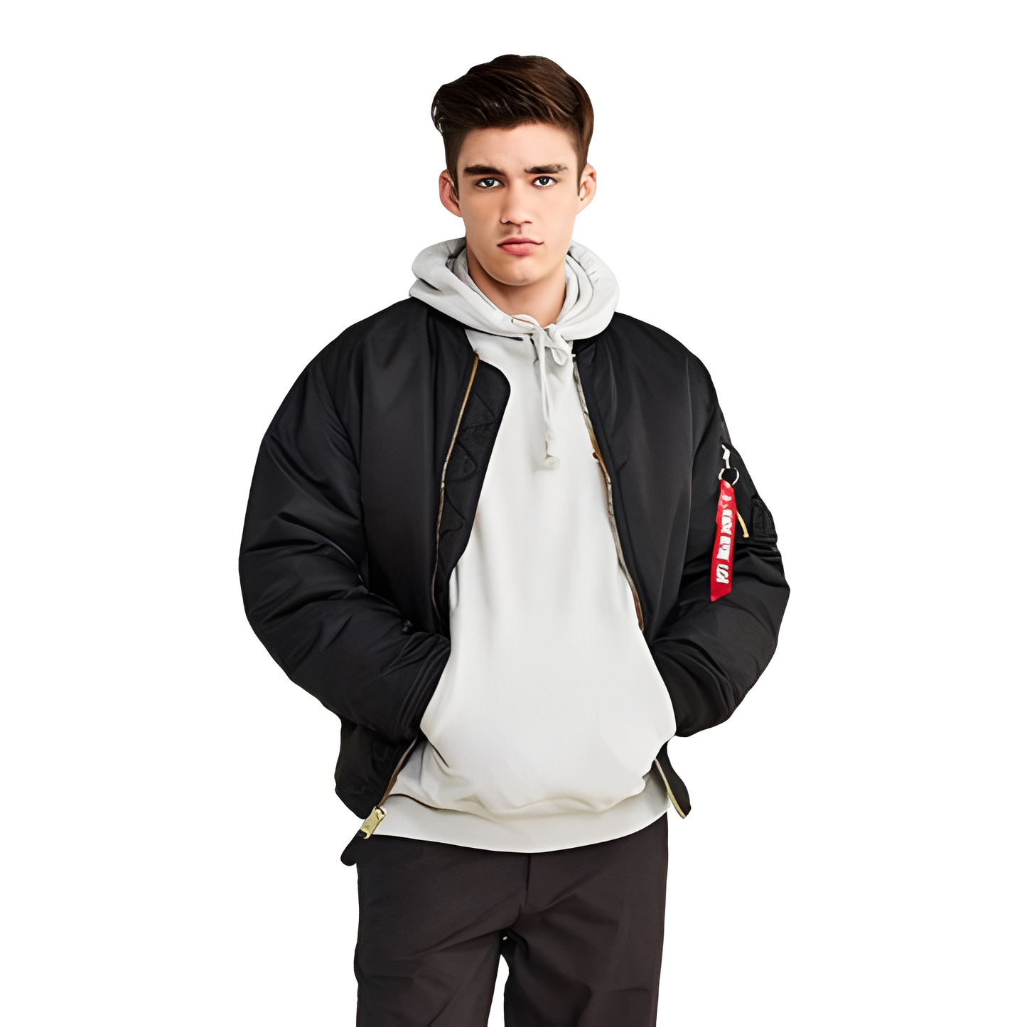 Norbert - Gefütterte Retro-Bomberjacke für Herren