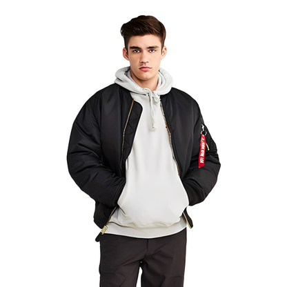 Norbert - Gefütterte Retro-Bomberjacke für Herren