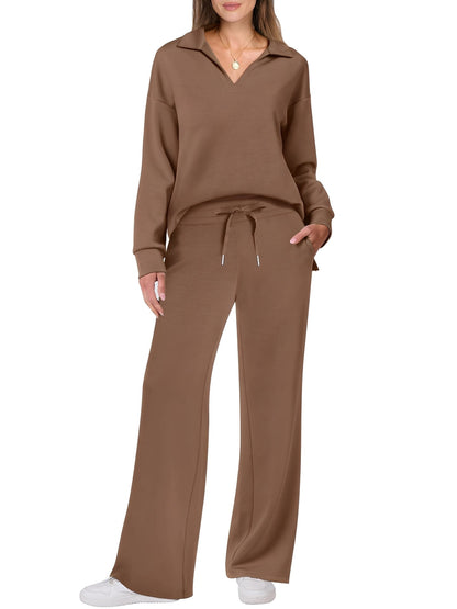 Justina - Bequemes Damen-Set mit Pullover und Hose