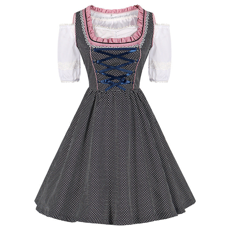 Velda - Traditionelles Oktoberfestkleid mit Hosenträgern für Damen