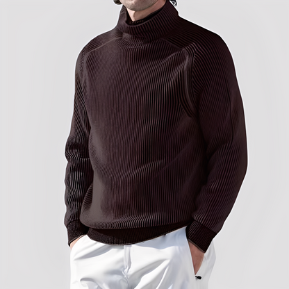 Chadwick - Eleganter, warmer Herrenrollkragenpullover aus Wolle