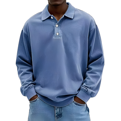 Chris - Klassisches, dickes Langarmshirt für Herren