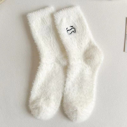 Catherina - Charmante, mittellange Damen-Kuschelsocken