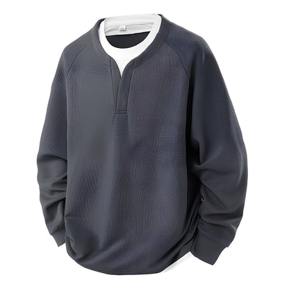 Dayton - Eleganter Herrenpullover mit stilvoller Waffelstruktur