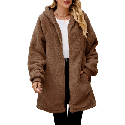 Bernadine - Komfortable Damen-Fleecejacke mit Kapuze