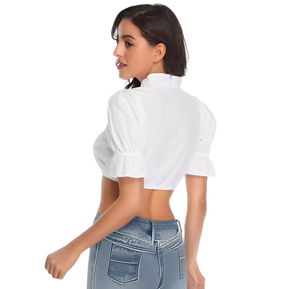 Zenia - Schicke traditionelle Oktoberfest-Bluse für Damen