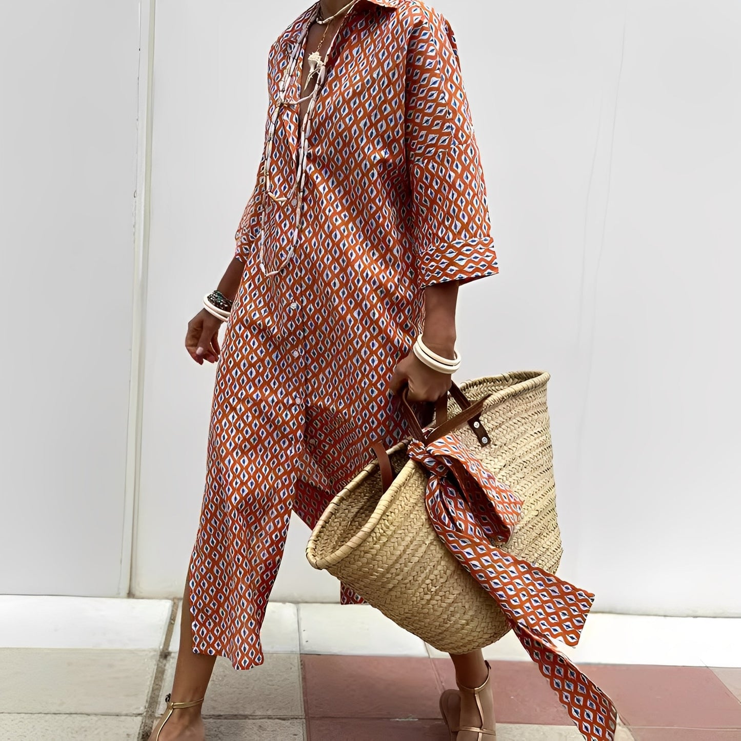 Paulette - Klassisches gestreiftes Hemdkleid für Frauen