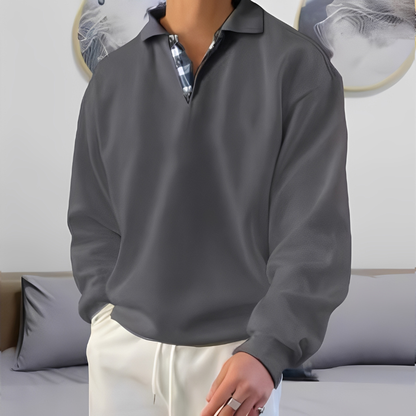 Colsen - Herrenpullover mit modernem Reißverschluss