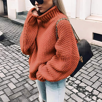 Maëlie - Dicker Rollkragenpullover für Damen
