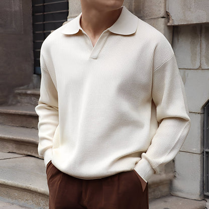 Ronald - Traditionelles Herren-Langarm-Poloshirt