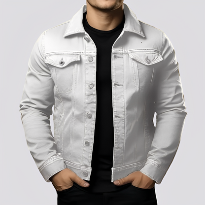 Maxwell - Vintage-Jeansjacke für Herren aus haltbarem Denim