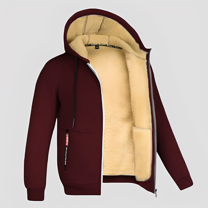 Waldo - Schlichter Herren-Hoodie mit Fleece-Futter