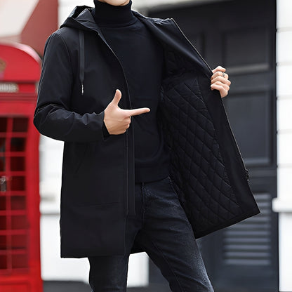 Lucas - Komfortable, dicke, wasserdichte Männerjacke mit Kapuze