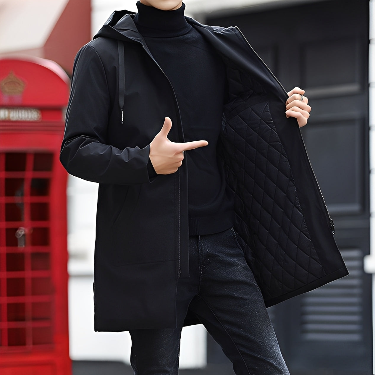 Derren - Bequeme, leichte Kapuzenjacke für Herren