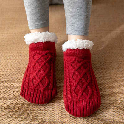 Raquel - Gemütliche und rutschfeste Damenplüschsocken für den Winter