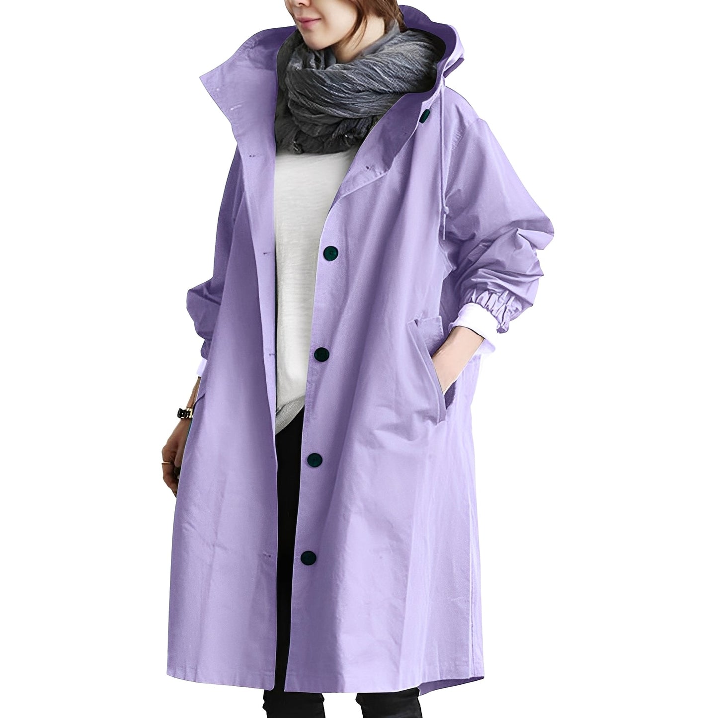 Alicia - Trenchcoat mit Kapuze für Damen