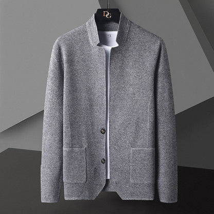 Elsdon - Stylische, leichte Herren-Strickjacke mit Taschen