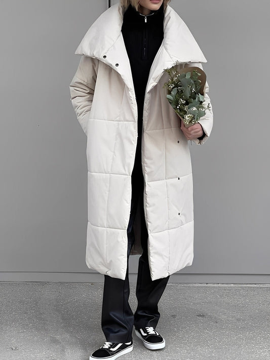 Adaline - Lange, warme Damenjacke mit Futter