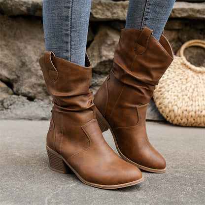 Mirabel - Zeitlose Damen-Cowboystiefel aus Leder