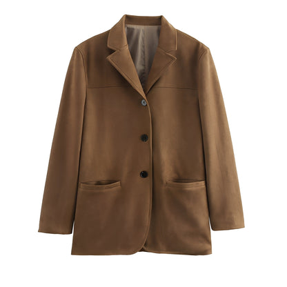 Ashlea - Schicker Damenblazer mit Revers und Rock