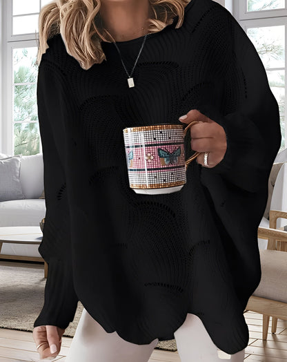 Kassandra - Schicker Damenpullover mit Ausschnitt