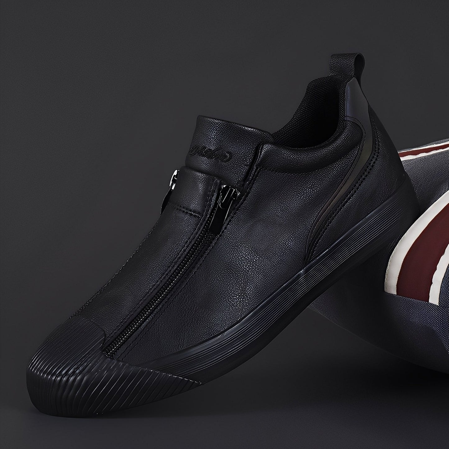 Nathan - Damen-Lederschuhe mit stilvollem Reißverschluss