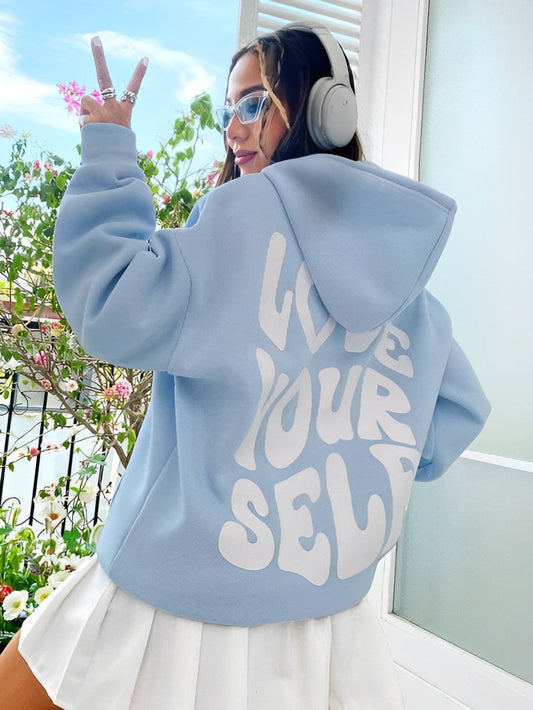 Daria – Hoodie aus bedruckter Baumwolle