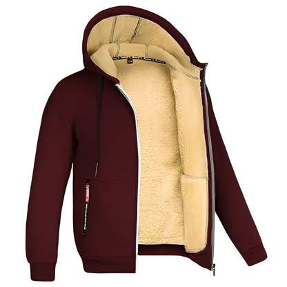 Raphael - Herren-Kapuzenjacke mit kuscheligem Fleece-Innenfutter