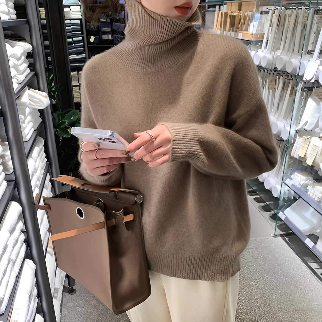 Ophélie - Eleganter Rollkragenpullover für Damen