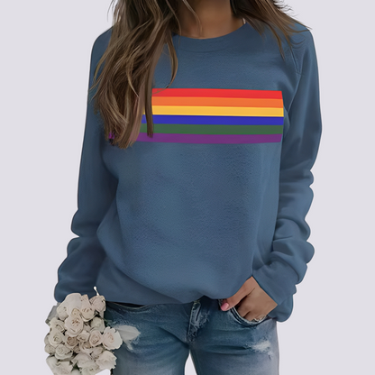 Roseann - Modischer Damenpullover mit buntem Muster