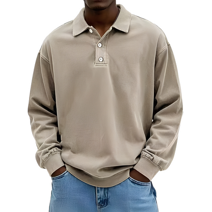 Chris - Klassisches, dickes Langarmshirt für Herren