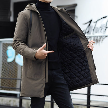 Lucas - Komfortable, dicke, wasserdichte Männerjacke mit Kapuze