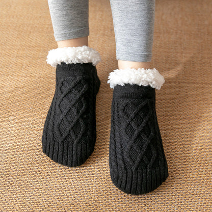 Raquel - Gemütliche und rutschfeste Damenplüschsocken für den Winter