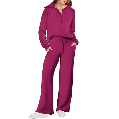 Cécile - Bequemer Pullover und Hose für Damen Set