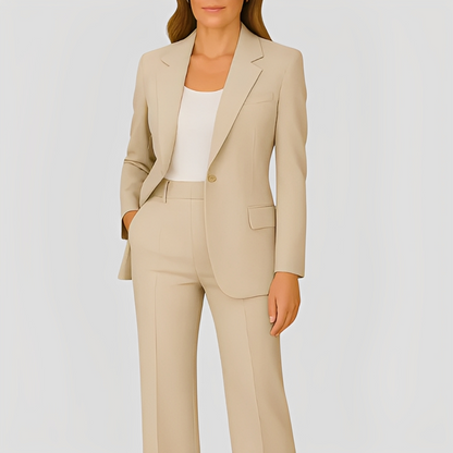 Maeva - Langer eleganter Blazer und Hose für Damen Set