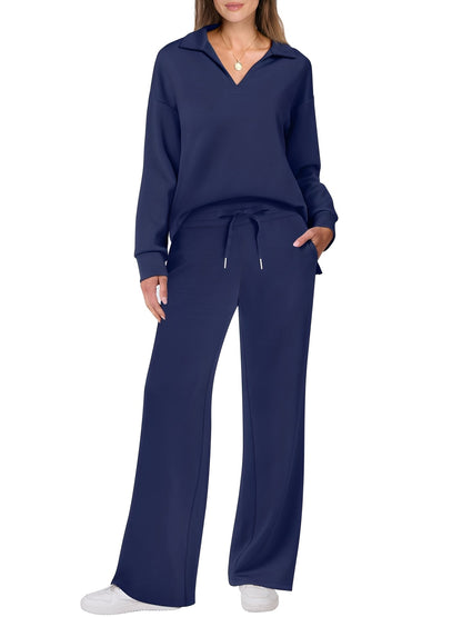 Justina - Bequemes Damen-Set mit Pullover und Hose