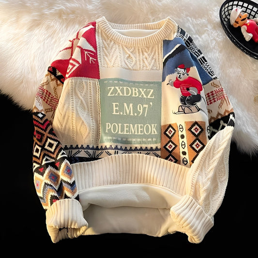 Charles - Stilvoller, leger gestrickter Damen-Weihnachtspullover