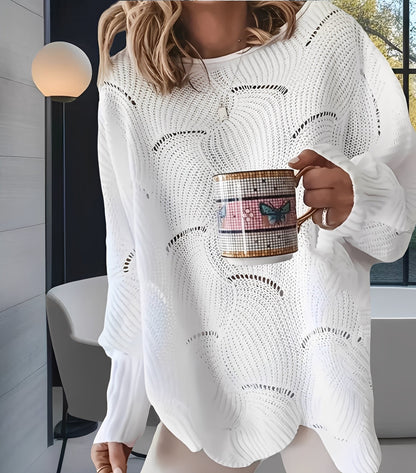 Kassandra - Schicker Damenpullover mit Ausschnitt