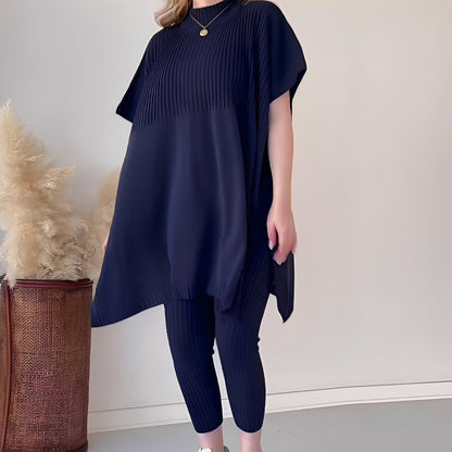 Roxanna - Bequemes, locker geschnittenes Damen-Strickset aus zwei Teilen