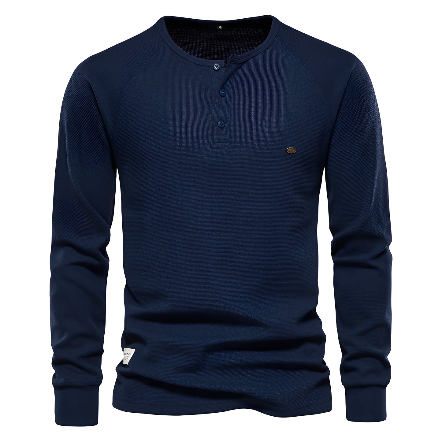 Joachim - Langarmhemd aus Waffelstoff für Herren