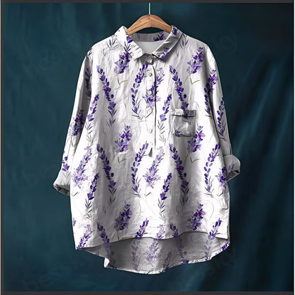 Garance - Klassische Bluse mit langen Ärmeln für Damen