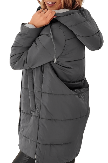 Lesley - Modische Damen-Daunenjacke mit Kapuze