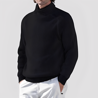 Chadwick - Eleganter, warmer Herrenrollkragenpullover aus Wolle