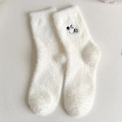 Catherina - Charmante, mittellange Damen-Kuschelsocken