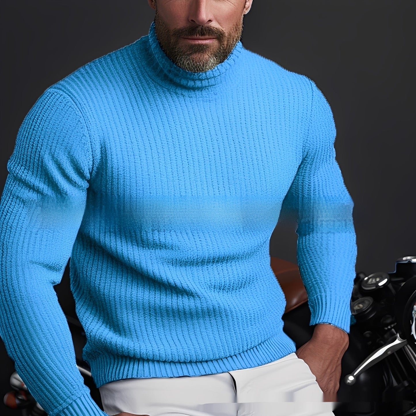 Richard - Eleganter, softer Herren-Rollkragenpullover