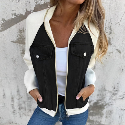 Libby - Komfortable Damen-Jeansjacke mit Raglanärmeln